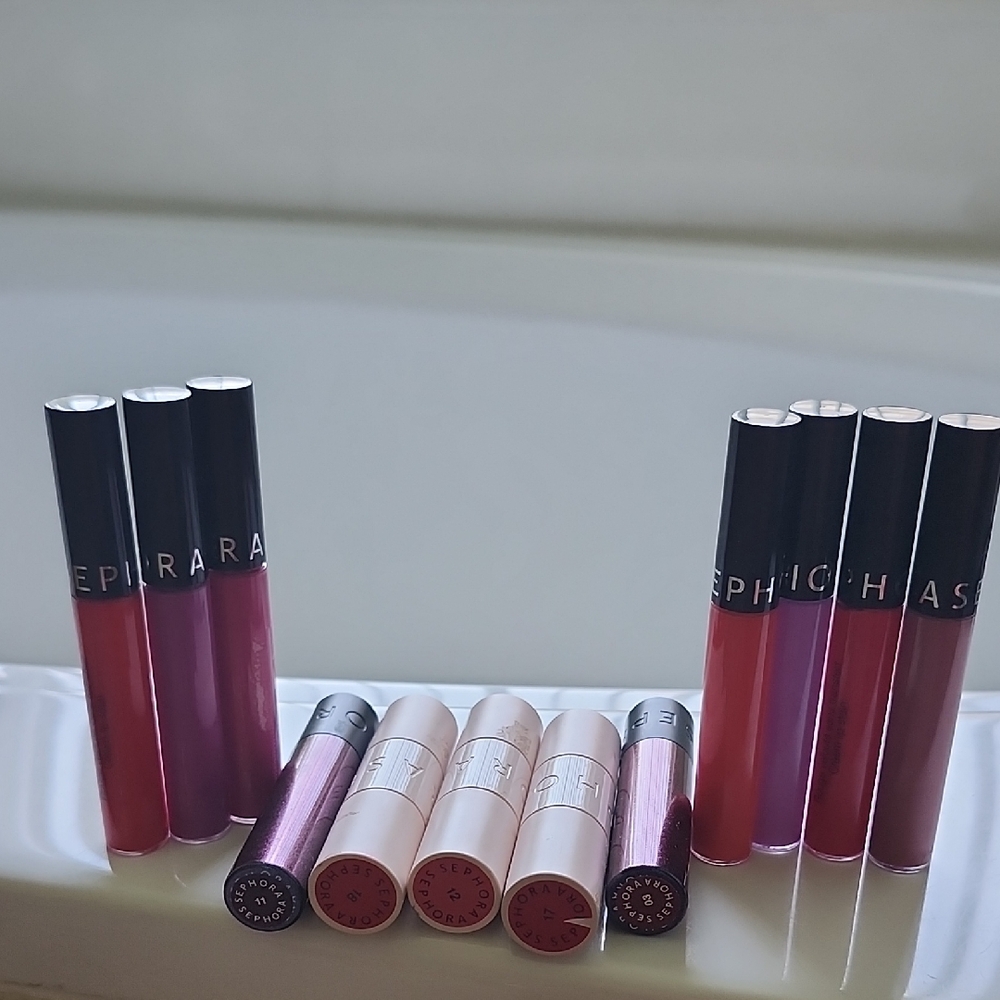 Sephora Lipstick Collection - Bold Reds and Pinks